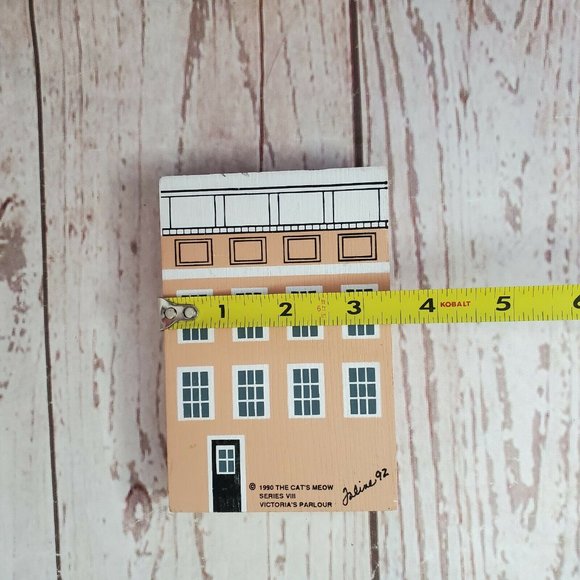 Vintage 1990 The Cats Meow Victorias Parlour Décor - Picture 10 of 11